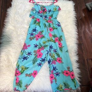 Girls Tropical Print Romper 8